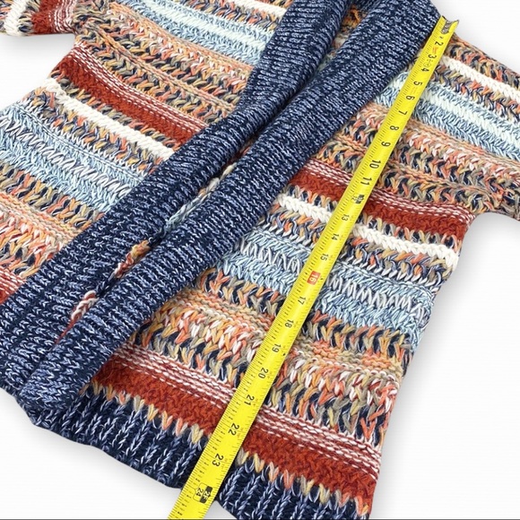 ANTHROPOLOGIE KNITTED & KNOTTED Michela Cardigan Red Motif NWT Size Small - Picture 6 of 13